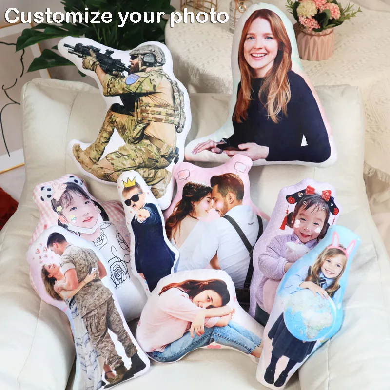 Cuscino umanoide con foto personalizzata Cuscino umanoide per coppia Bambole farcite Cuscino per fidanzato Cuscino personalizzato per immagine a grandezza naturale del padre