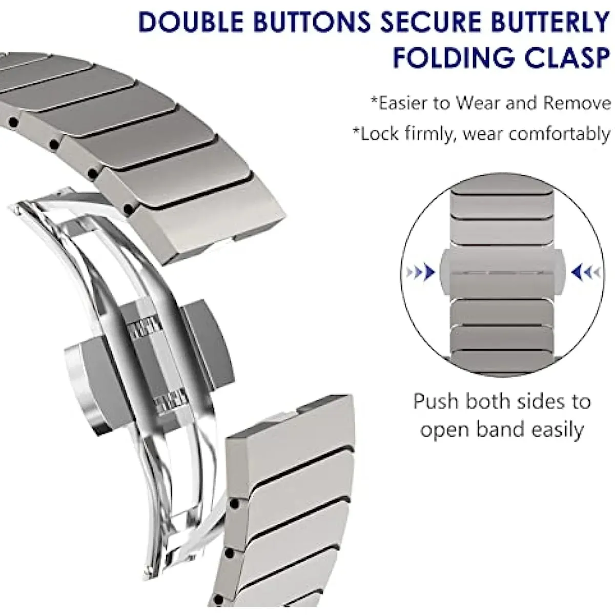 Assista Bandas Link Bracelet Correa Para Apple Watch Ultra Band