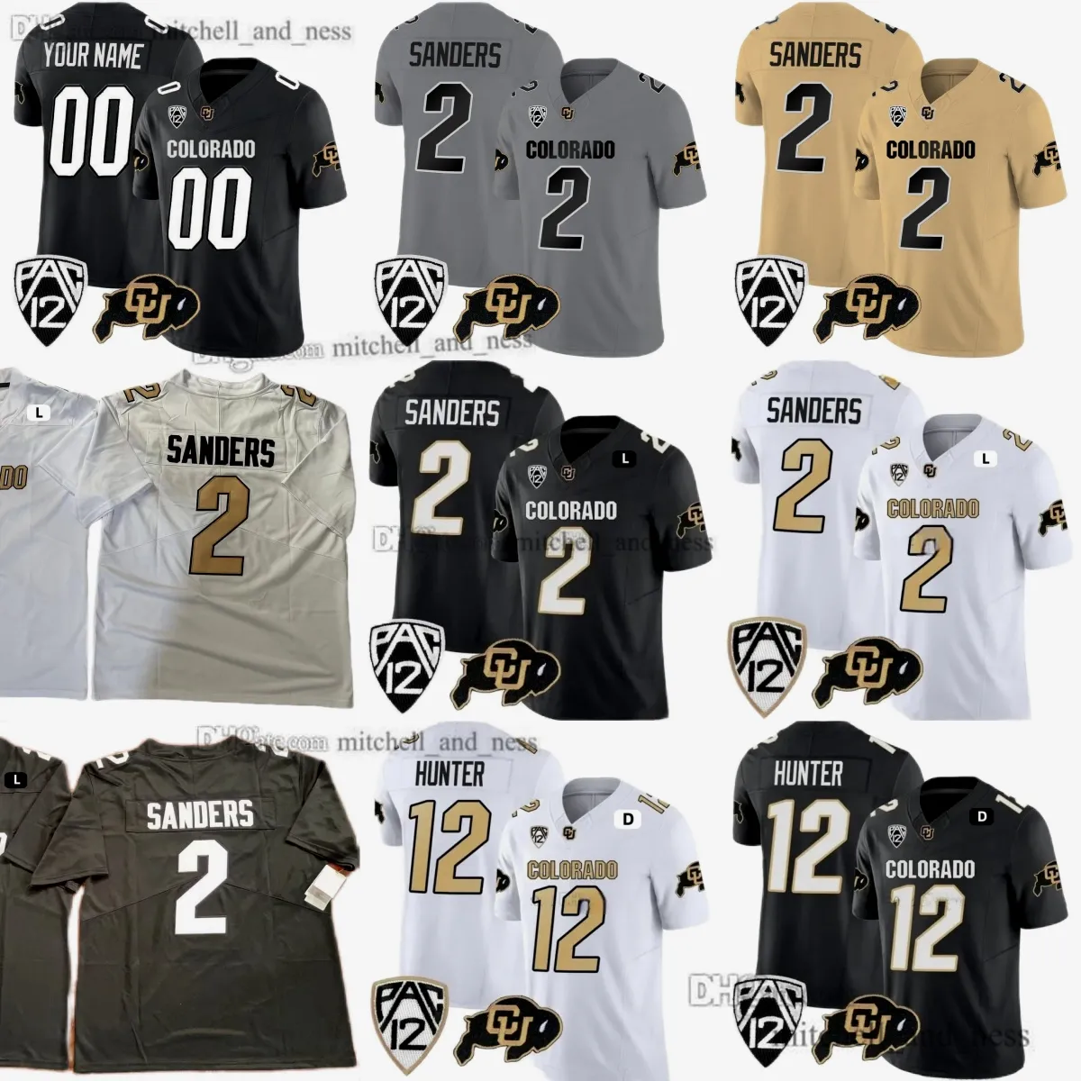 1924 2023 100º Aniversário Colorado Buffaloes Ncaa Futebol 12 Travis