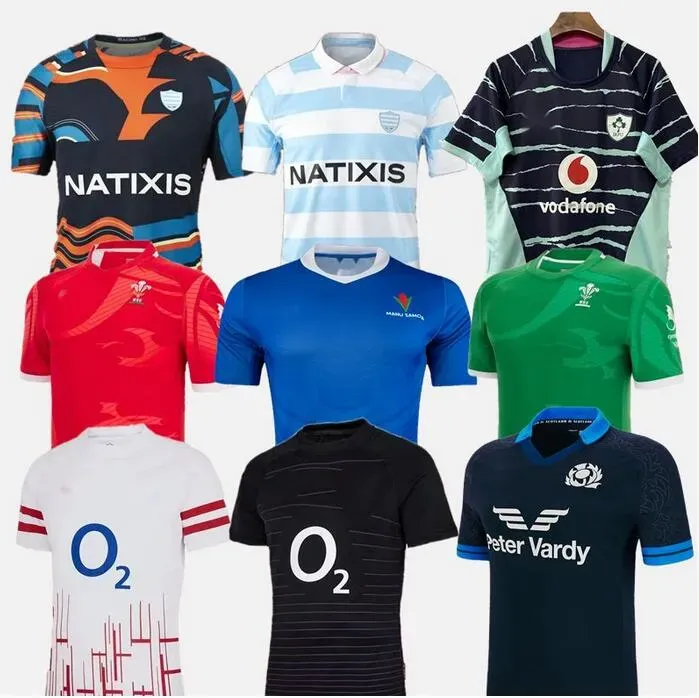 2023 BIARRITZ Racing 92 ENGlANDS rugby jersey 23 Ireland samoa Stade Francais Bordeaux home Perpignan Ernest Wallon Warm Up S-5XL shirt