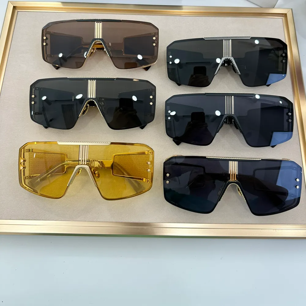 Oversized Wrap Sunglasses UV400 Full Frame Plank Material  display picture 1