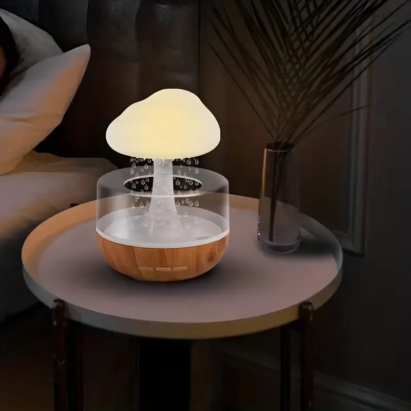 Colorful Mushroom Rain Cloud Night Light Humidifier With Raindrop Sound USB  Aromatherapy Machine For Home Use From Lightingledworld, $23.31