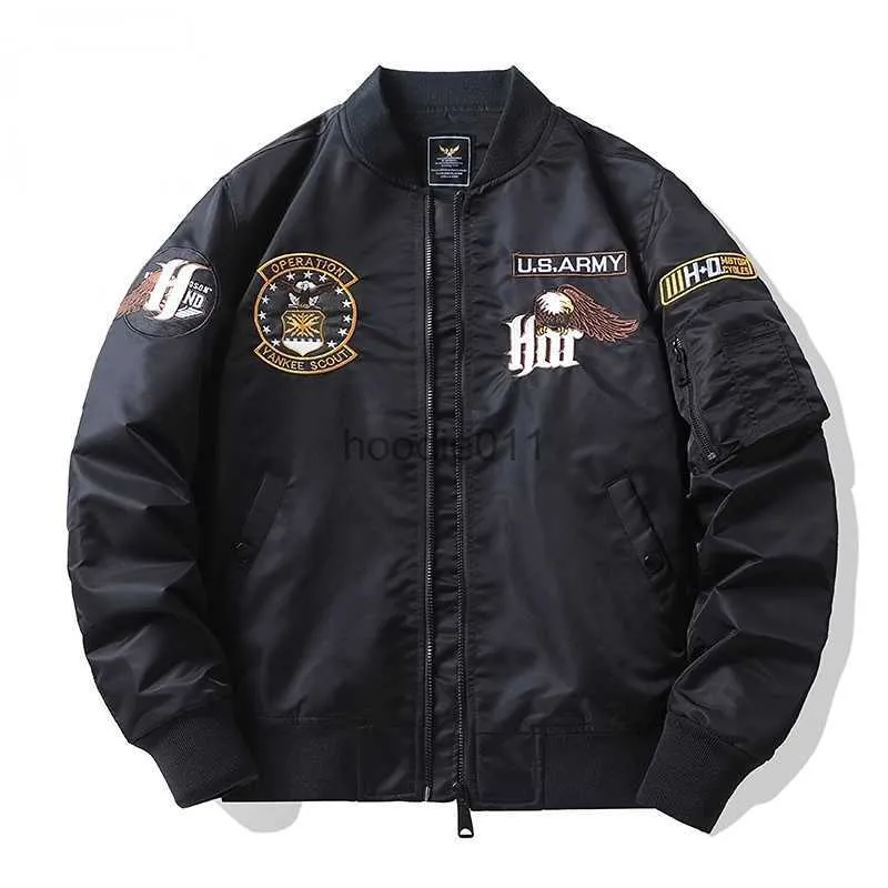 Men's Jackets Men's Jacket Embroidered Baseball Uniform Eagle Jacket Air Force Outdoor High Quality Military Tactical Coat Veste Homme L230925