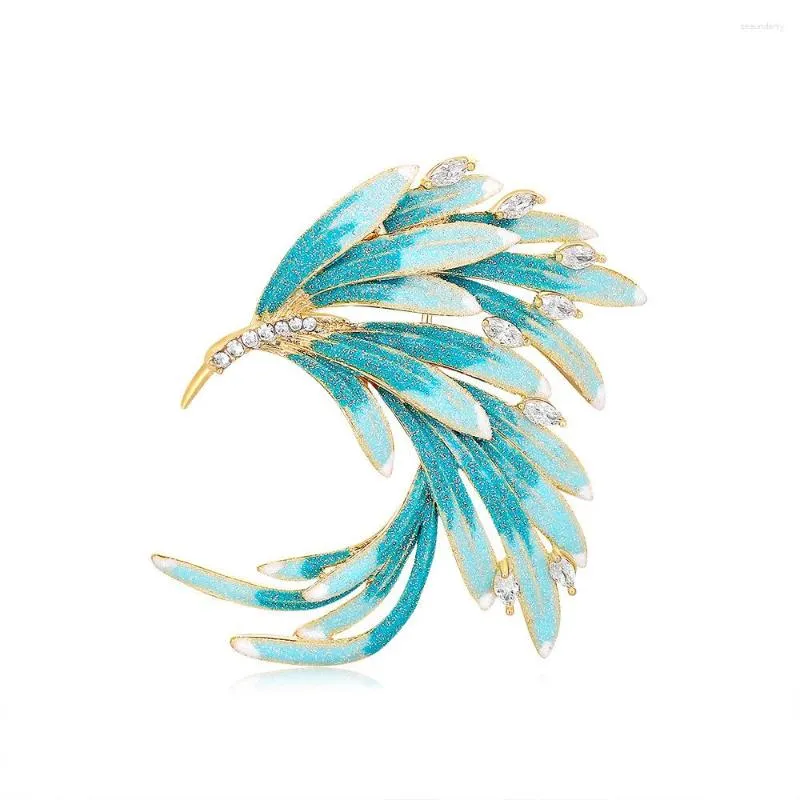 Broches Style Femmes Exquis Belle Phoenix Animal Oiseau Broche Mode Costume De Bal Costume Manteau Collier Bijoux Accessoires