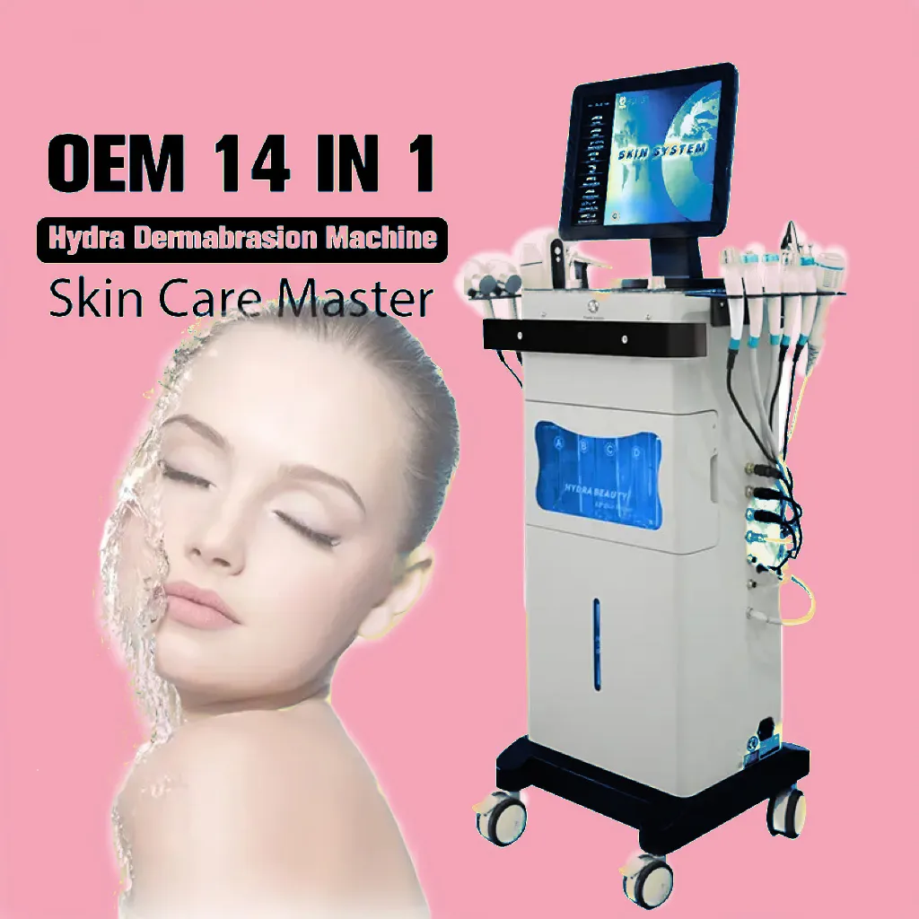 Huid diepe reiniging spa gezichtsverzorging jet diamant peeling ultrasone zuurstof kleine bubbel huidverstrakking whitening schoonheid machine