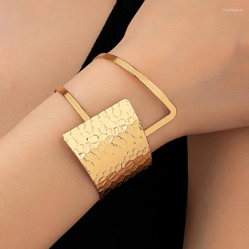 Bracelet ouvert géométrique Open pour femmes bracelets de coeur de mode bijoux bijoux luxe exagéré accessoires