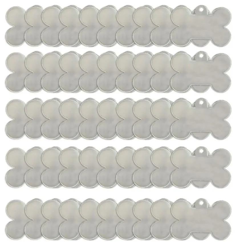 Porte-clés 50 pcs clair acrylique blancs porte-clés collier pendentif étiquettes transparentes pour les projets de bricolage accessoires en vinyle fournitures de fête 266v