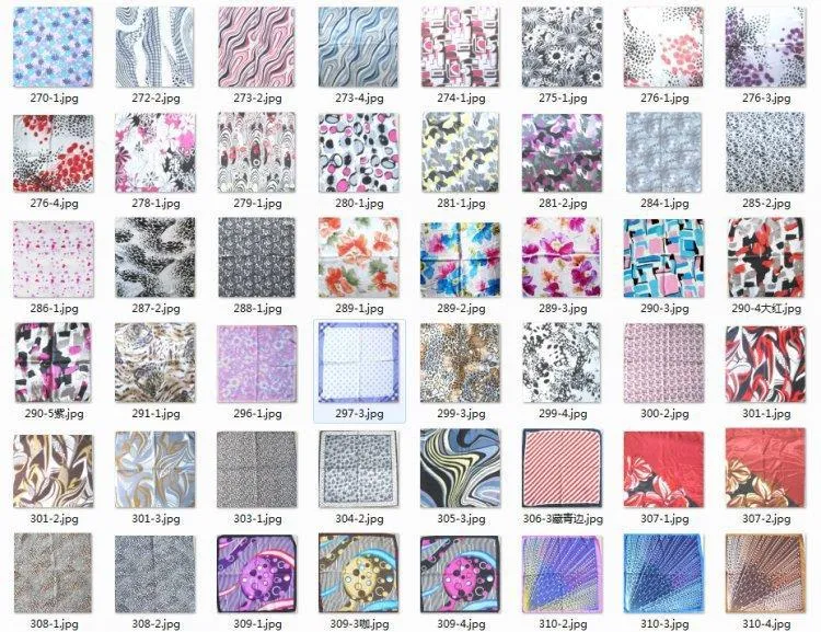 New Design 50*50CM Ladies Scarves Four Seasons Available Women's Professional Small Squares Silk Scarf headband kerchief 360 styles