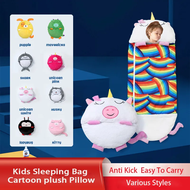Save Big on Bulk Childrens Sleeping Bags With Pillow Children's Pillows  Animals Cartoon Animal Sleeping Bag: Plush Doll Pillow Sleep Sack For Boys 