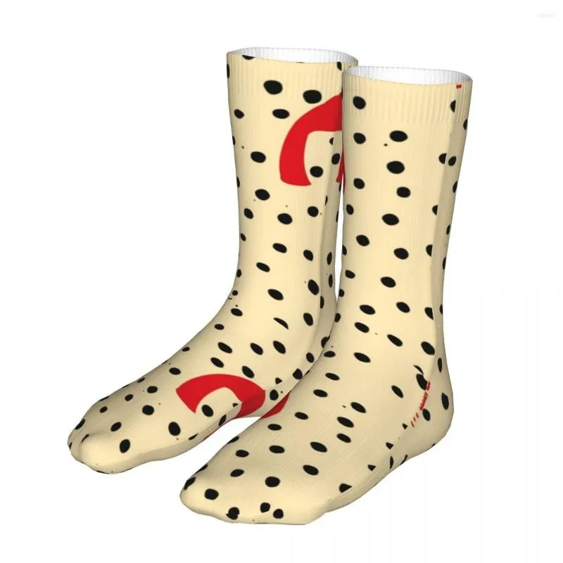 Chaussettes pour hommes Yayoi Kusama Artiste Hommes Femmes Drôle Heureux Art Japonais Harajuku Printemps Été Automne Hiver Cadeaux