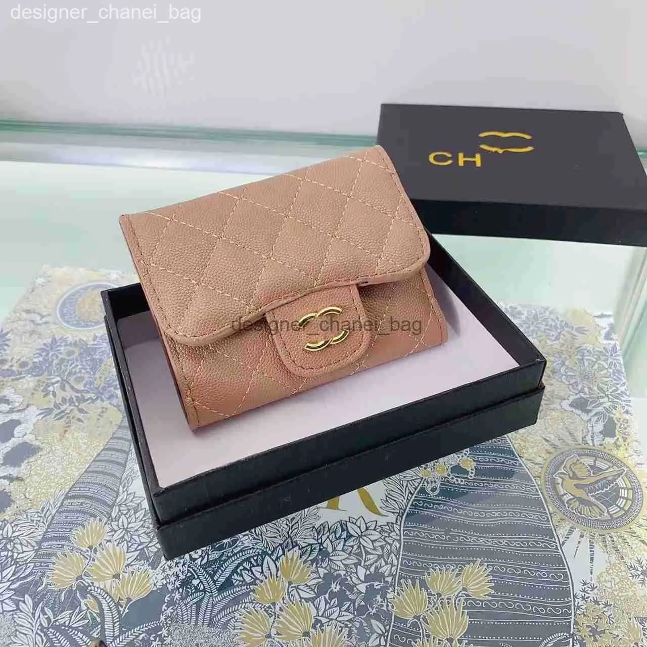 designer wallet 2024 Luxury brand cc wallet card holder classic pattern caviar wallet Leather Wallet Quilted Fashion Bag Caviar Purses Coin Purse