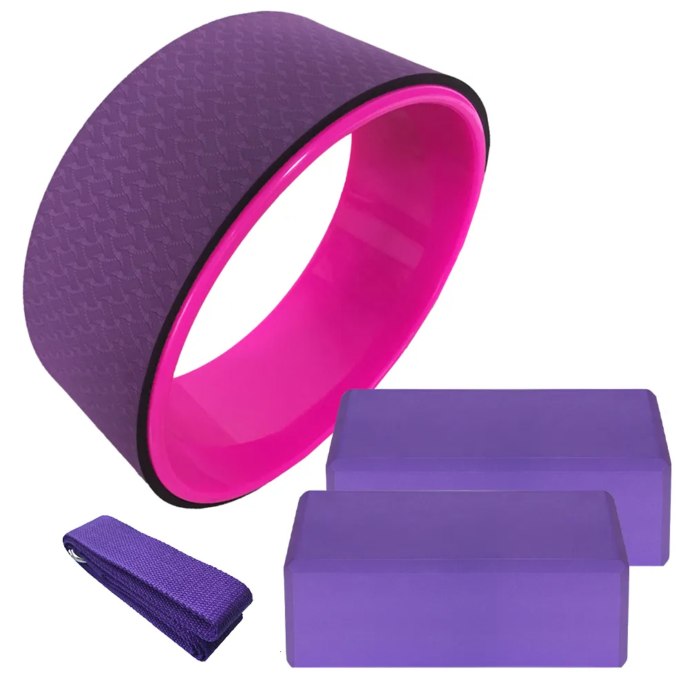 Yoga Cirkels Yoga Wiel Dharma Yoga Pose Wiel 25CM Yoga Bal 12,5x5In Yoga Cirkel Ring Sterke Roller Yoga Rugbrancard Balansaccessoire 230925