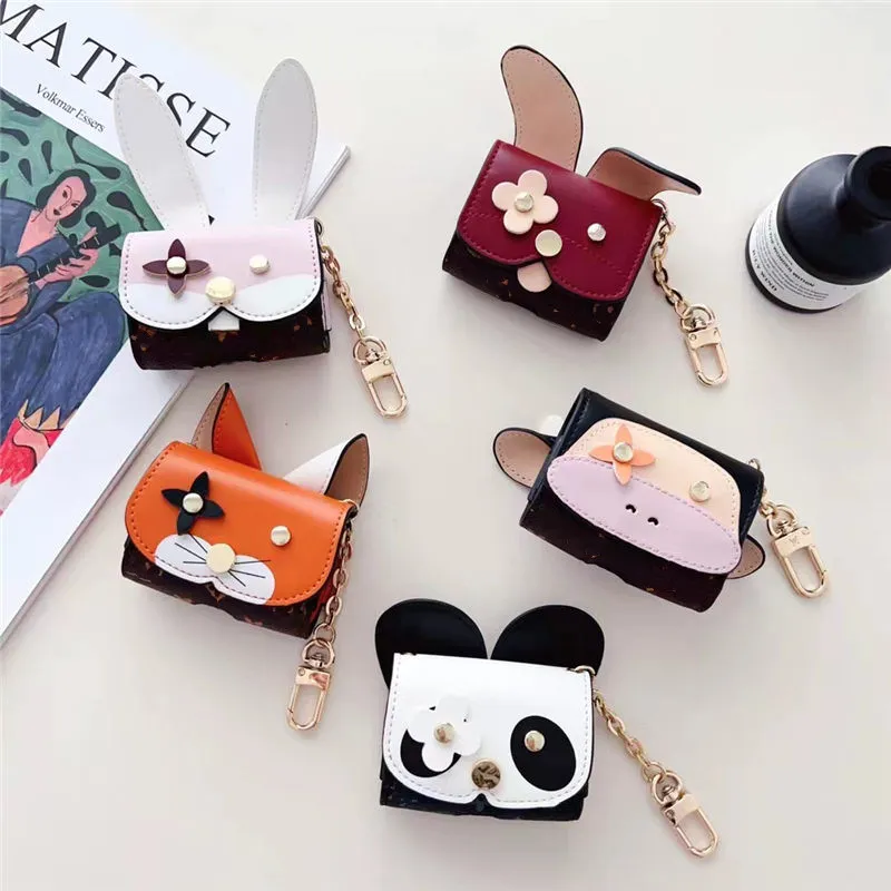 Designer Fashion hoofdtelefoonaccessoires Airpods-hoesje voor Airpods Pro 2 Airpods 3 2 1-hoesjes luxe lederen draadloze Bluetooth-headsetbescherming oortelefoontas