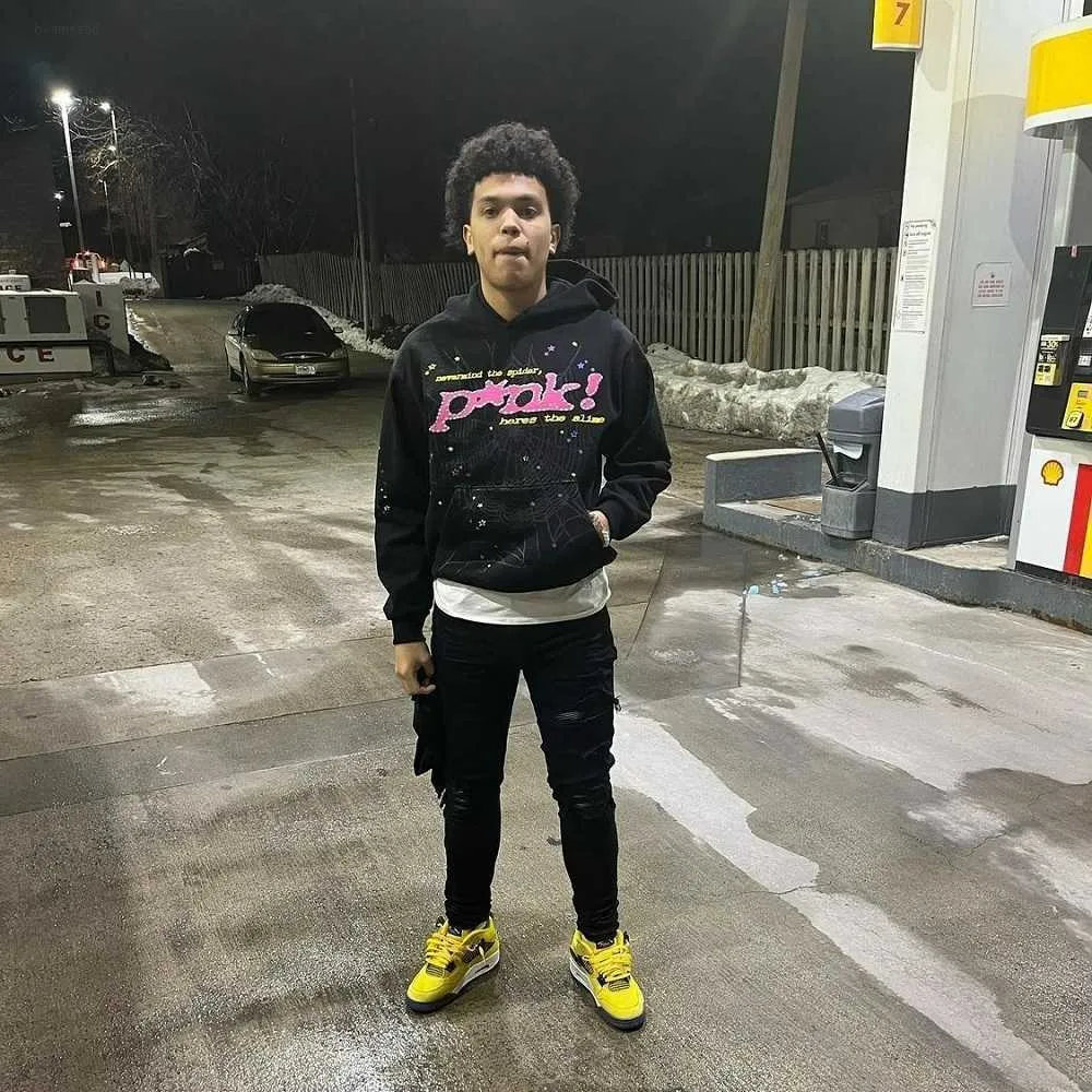 Pink and 2024 black hoodies