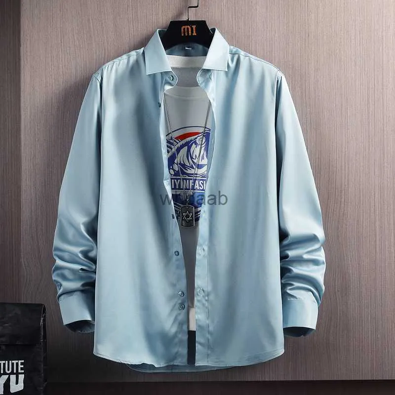 High Quality Mens Business Casual Dress Shirt Simple Solid Long Sleeve  Loose Summer Coat For Men In Sizes S 4XL Dropshipping YQ230926 From Whoaab,  $18.53