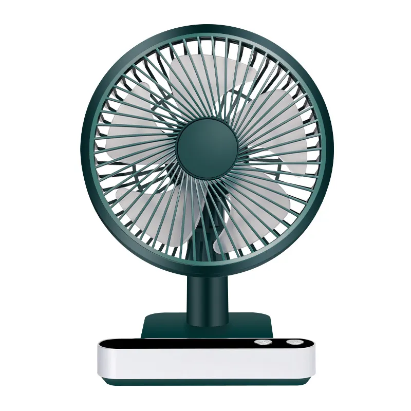Ventilateur de bureau oscillant Rechargeable USB 4 réglages de vitesse 5000mAh Mini ventilateur de refroidissement de Table tête réglable ventilateur personnel de bureau à domicile