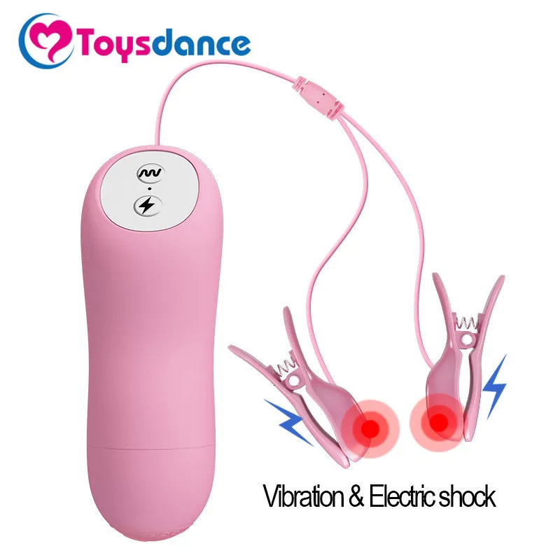 Adult Toys Electric Shock Stimulation NIpple Clip Vibrator Foreplay Masturbation Sex Toy For Women Breast Massager Erotic Better Than 230925