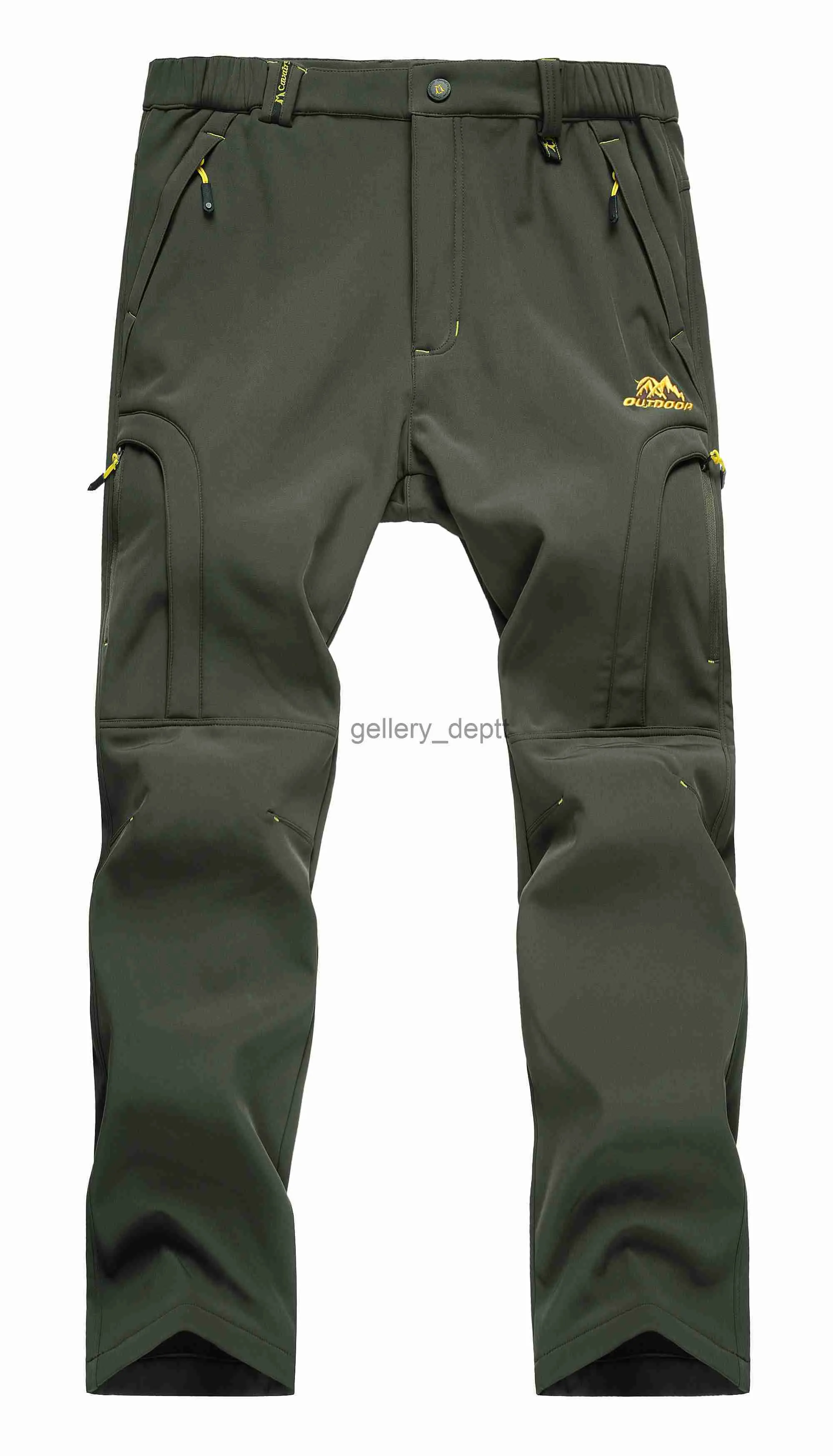 Pantalons pour hommes Pantalons de randonnée imperméables pour hommes Pantalons de ski de neige doublés en polaire pour l'extérieur Pantalons de snowboard Softshell d'hiver J230926