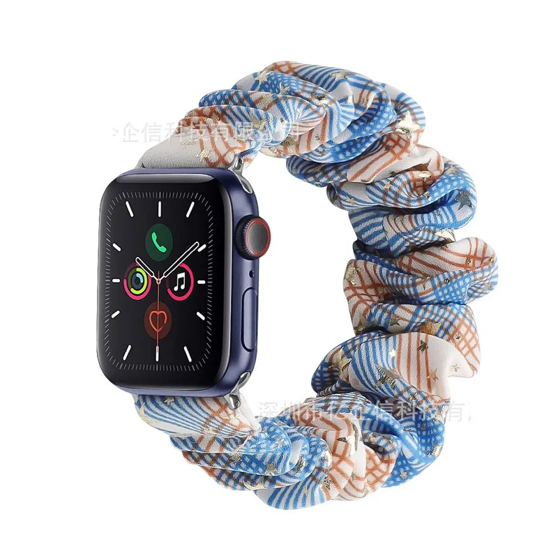 Pasmo z obserwacją mody AppleWatch 876543se Watch opaska nylonowa opaska do włosów wielka jelita elastyczna iwatch pasek 38/41/42/42/44/45/49 mm