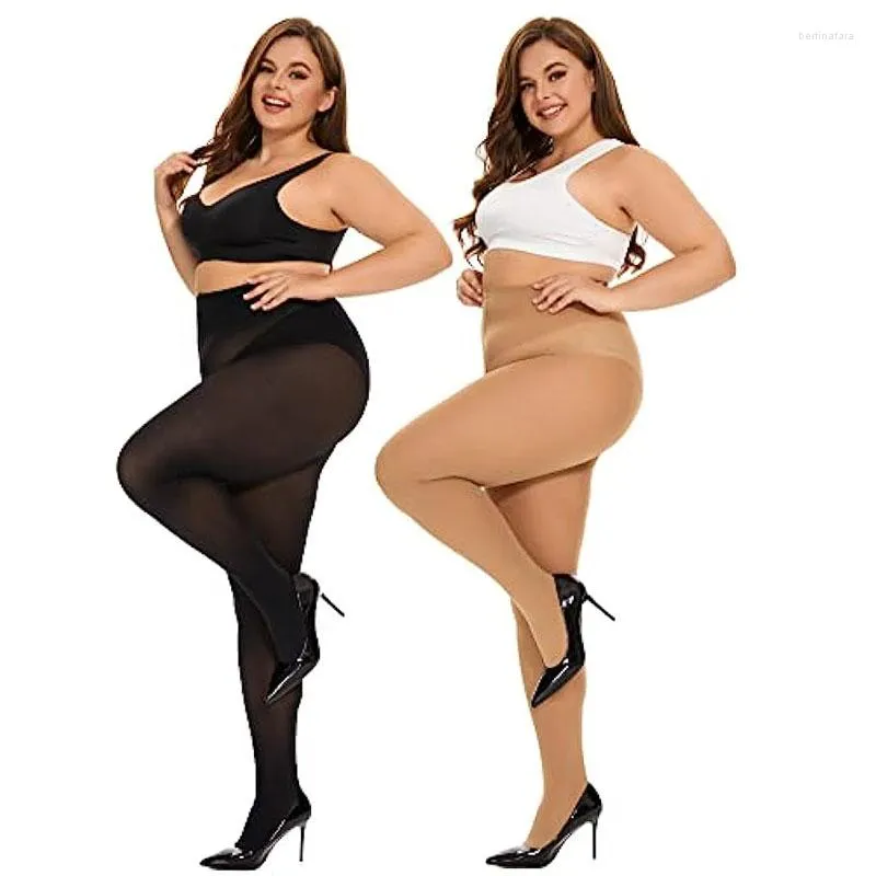 Femmes chaussettes femmes grande taille collants taille haute microfibre doux Transparent collants Semi Transparent collants haut de contrôle