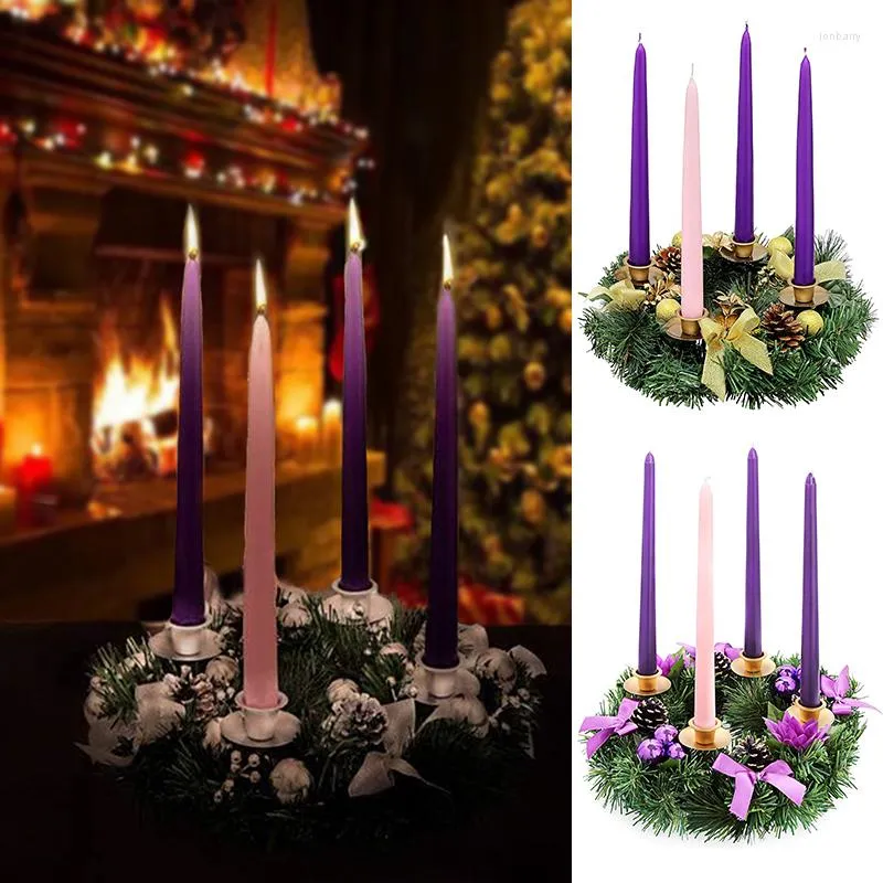 Dekorative Blumen Band Weihnachten Adventskranz Saison Herzstück Dekor Kerzenhalter Kerzenständer