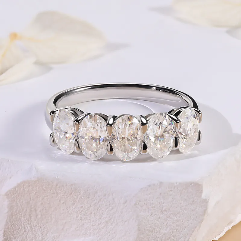 Passed Test New Trendy 925 Sterling Silver Certified Moissanite Diamond Ring For Men Women Engagement Gift Size 6-11
