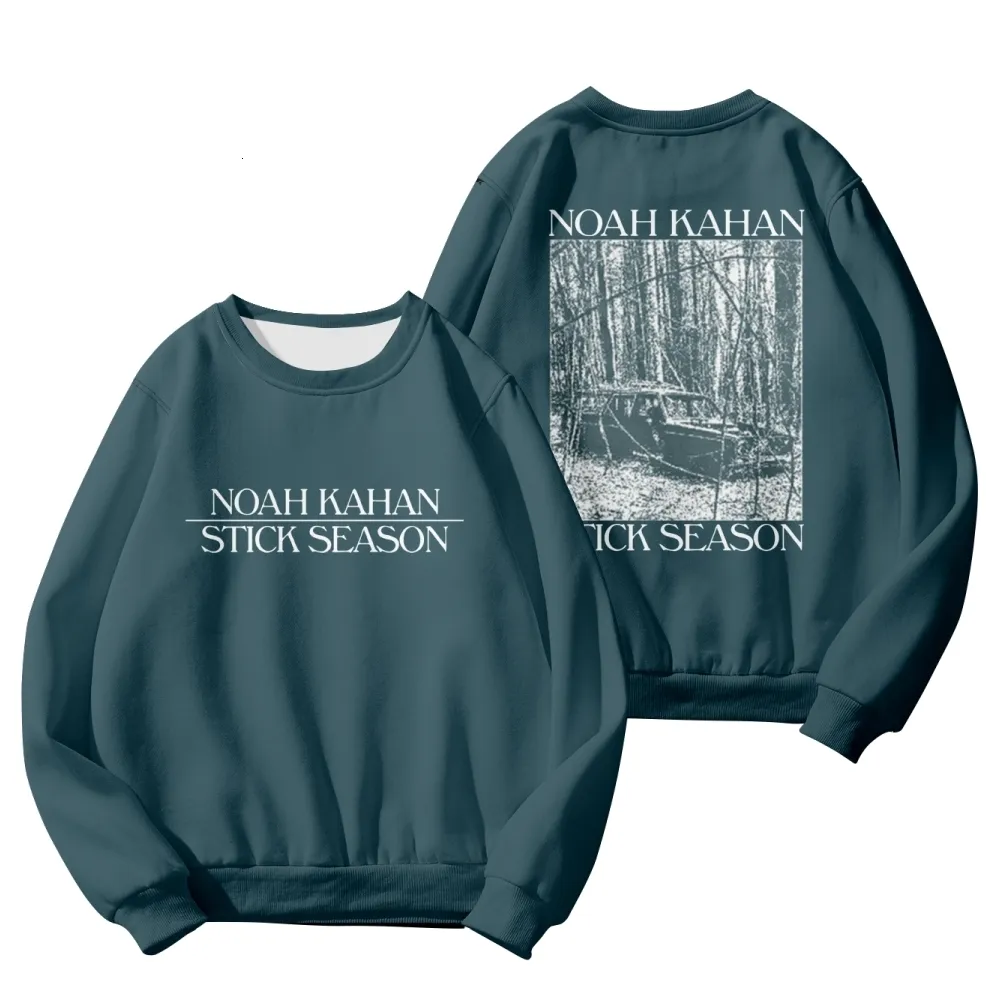 Mens Hoodies 스웨트 셔츠 Noah Kahan Stick Season Tour Merch Crewneck Long Sleeve Streetwear Women 옷 230926