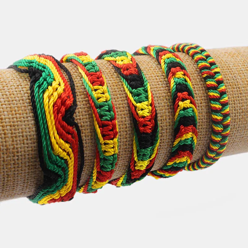 Colorful Rasta Friendship Bracelets Cotton Silk Reggae Surfer Boho Wristbands From Deutschland 5.17 DHgate.Com