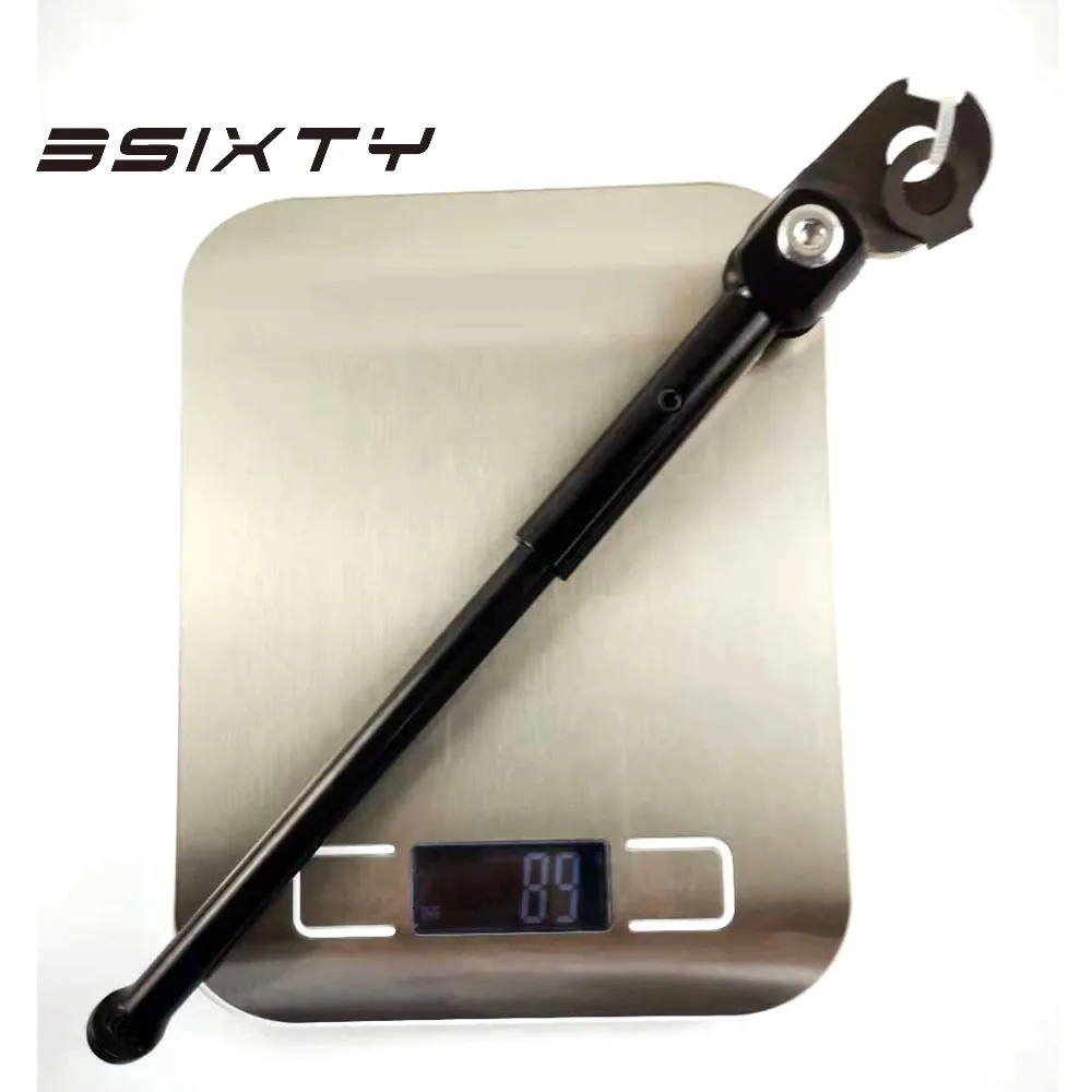 バイクステム3SIXTY ULTRALIGHT 235MM 89G Kickstand Black BMX自転車駐車ラック用ブロンプトン230925