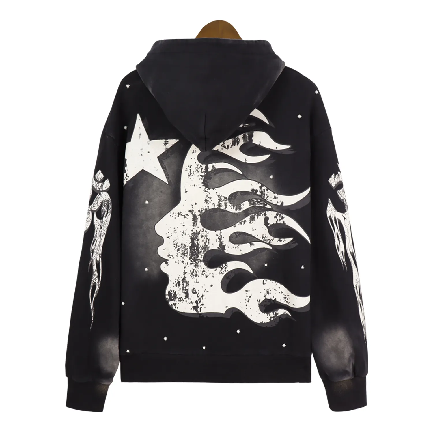 Fashion Mens Designer Men Hoodies Pullover High Quality Hellstar Blue Yoga Hoodios Printing Long Sleeve Street Hiphop Clothing