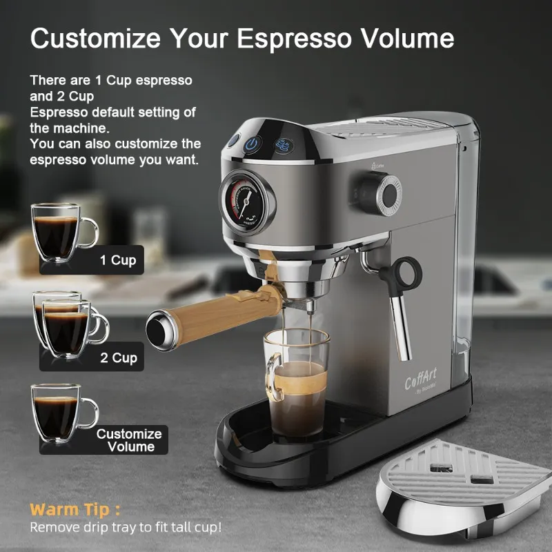  Prensador para café Barista Espresso 49 mm. Base grano
