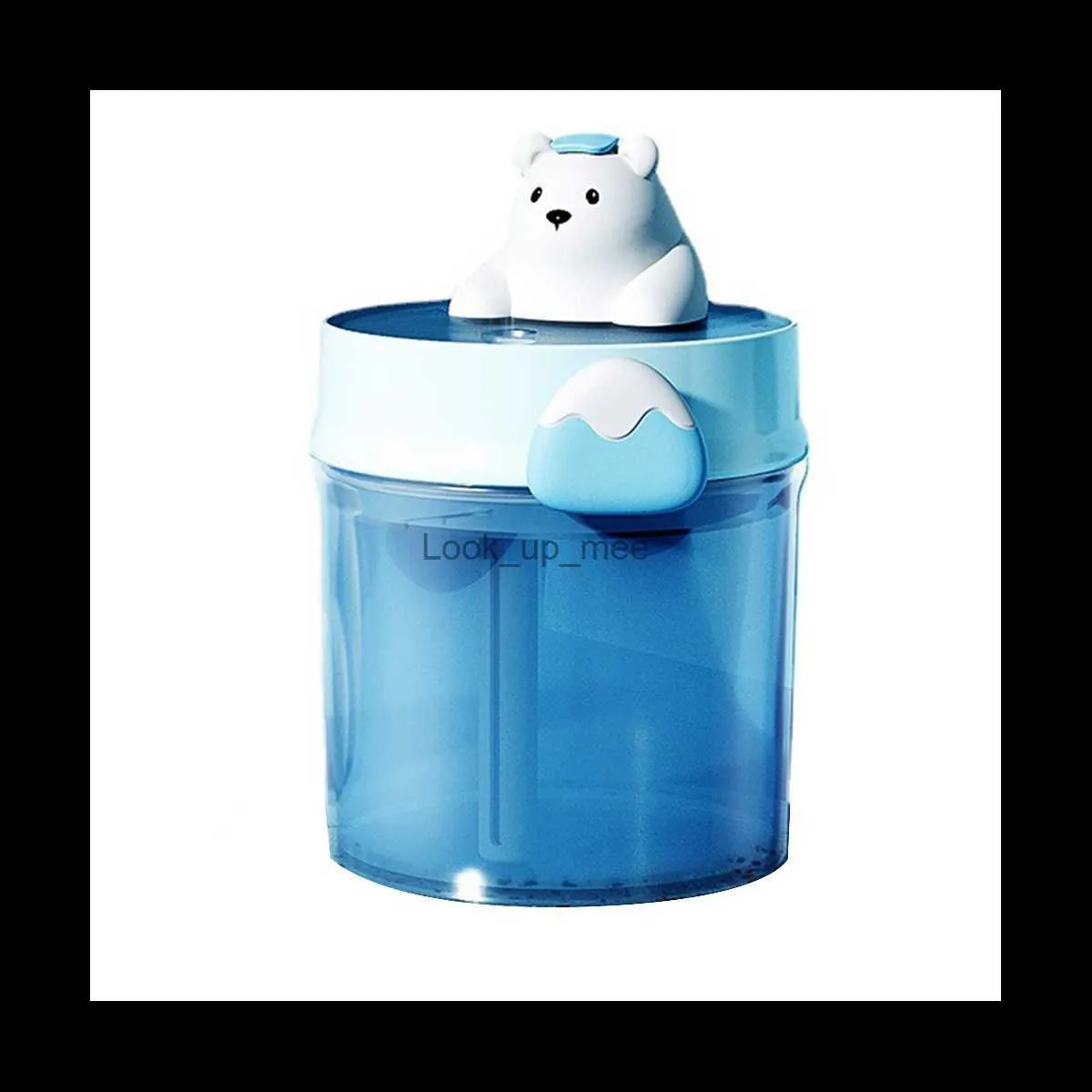 Luftbefeuchter Bär Badewanne Luftbefeuchter USB Maker Zerstäuber für Mute Ultraschall Humidificador Blau YQ230926