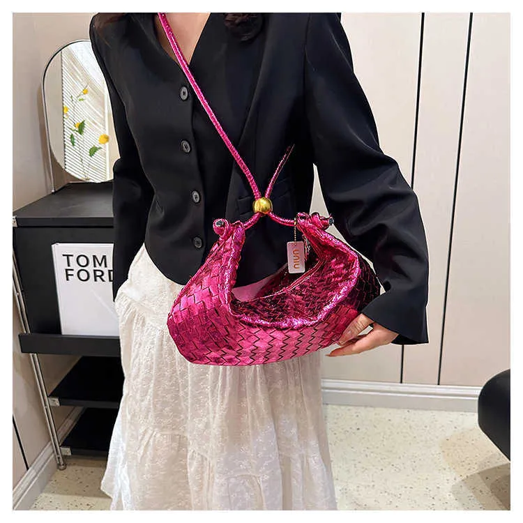 豪華な織物のトートバッグBotegss Ventss Jodie for Sale Online Store Bag Womens 2023 Woven High Grade New Crossbody Small Designシングル