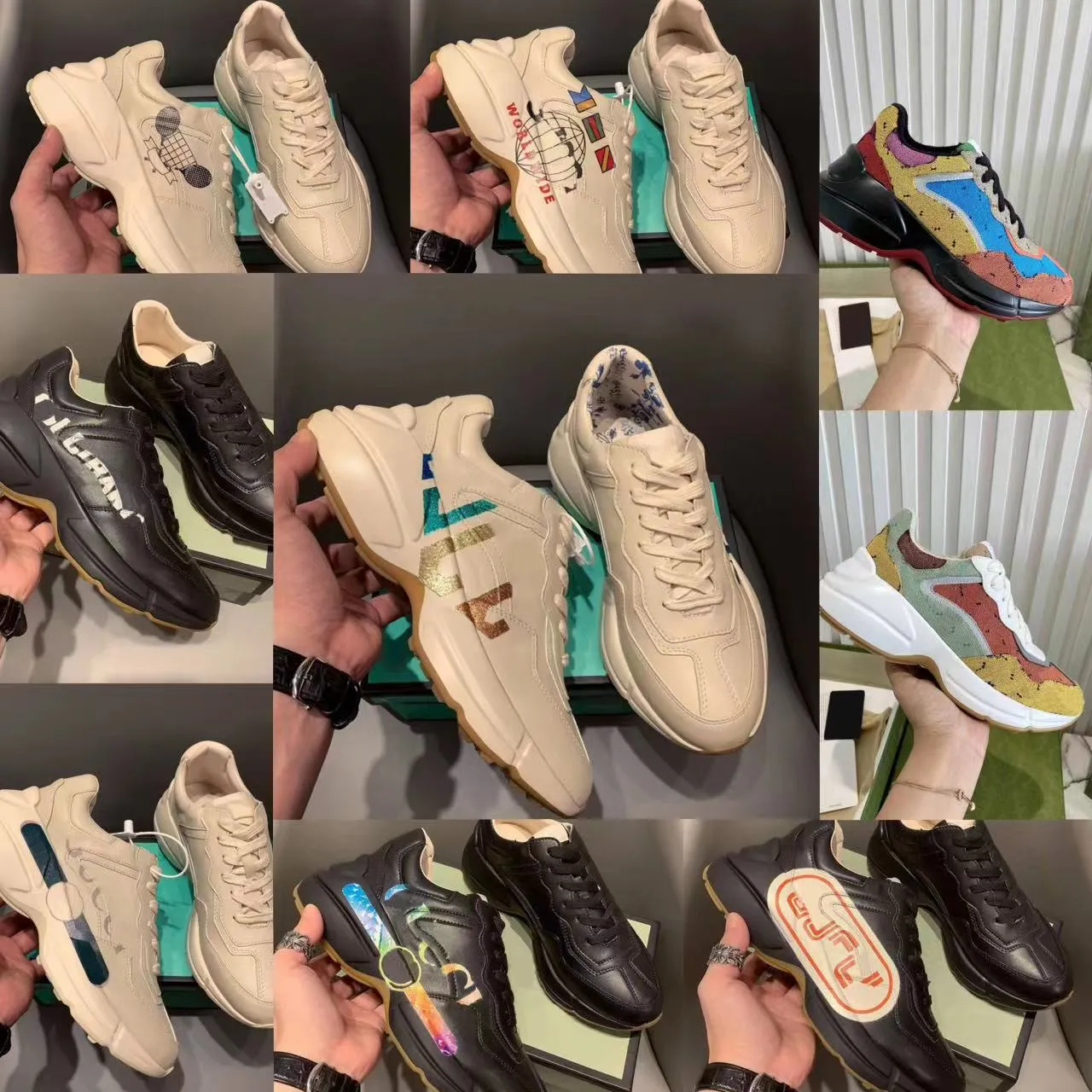 G daddy designer G sneakers casual Le scarpe famose versione top da uomo e da donna hanno aggiornato ancora una volta il set originale con l'ultimo materiale importato su misura suola originale