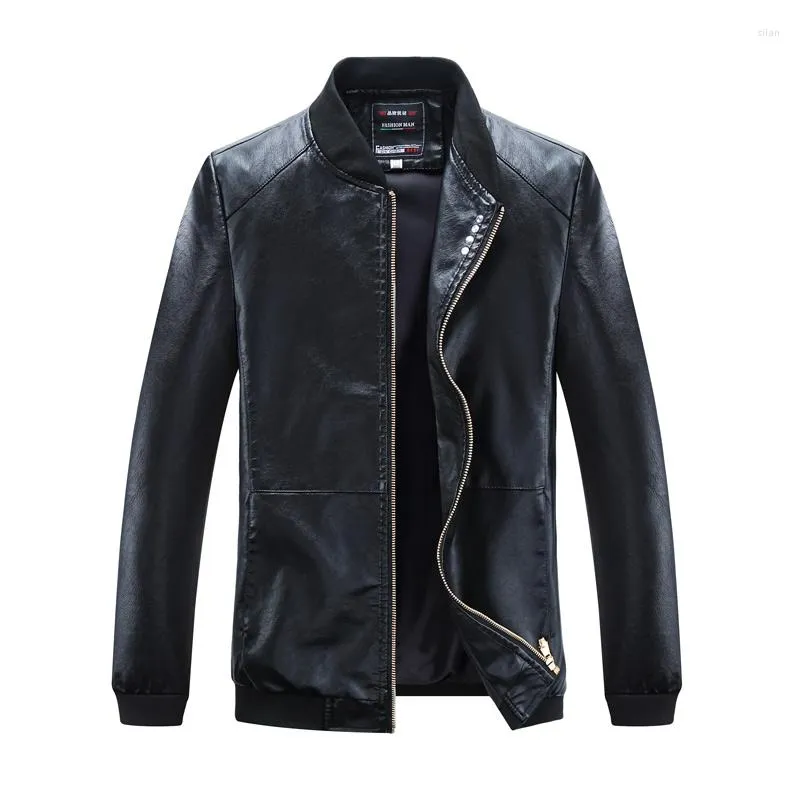 Men's Fur JTFANBrand Motorcycle Leather Jackets Men Autumn And Winter Clothing Male Business