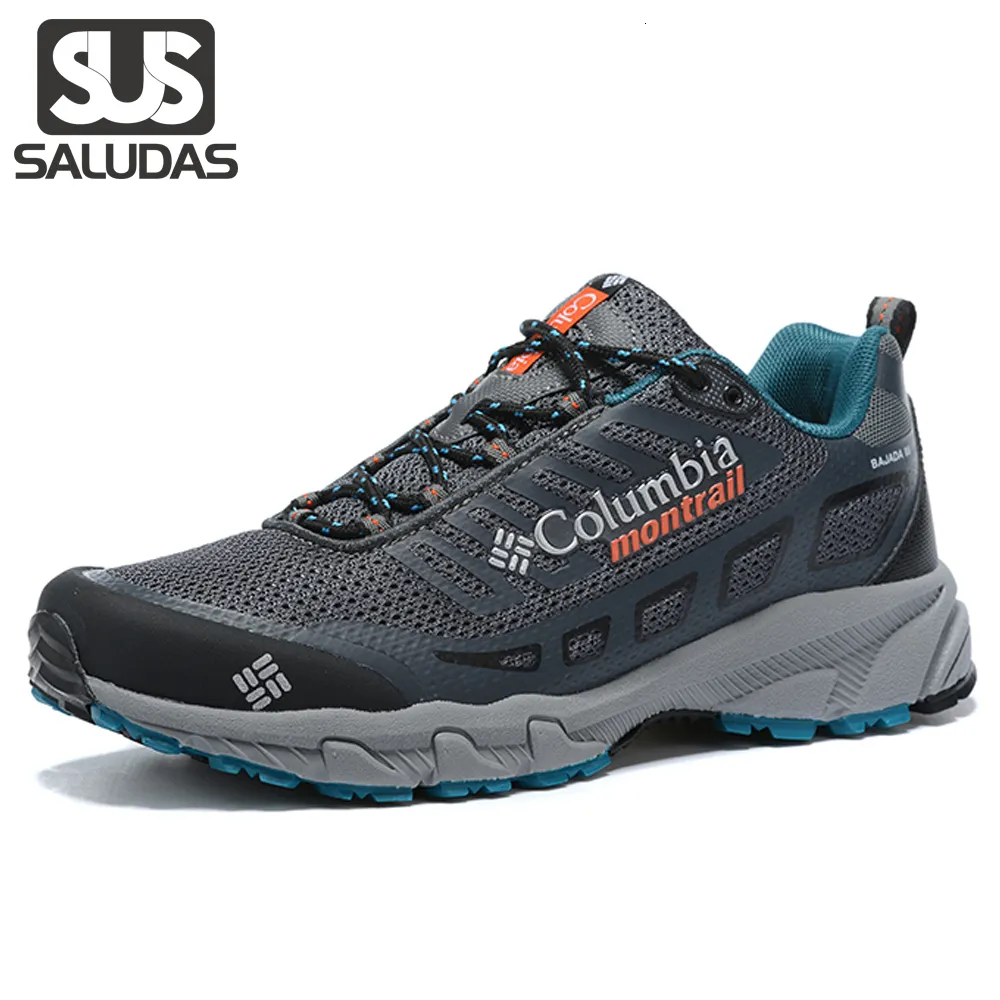 Vestido sapatos saludas luz andando antiderrapante wearresistant caminhadas moda ao ar livre tênis de viagem confortável masculino esportes 230926