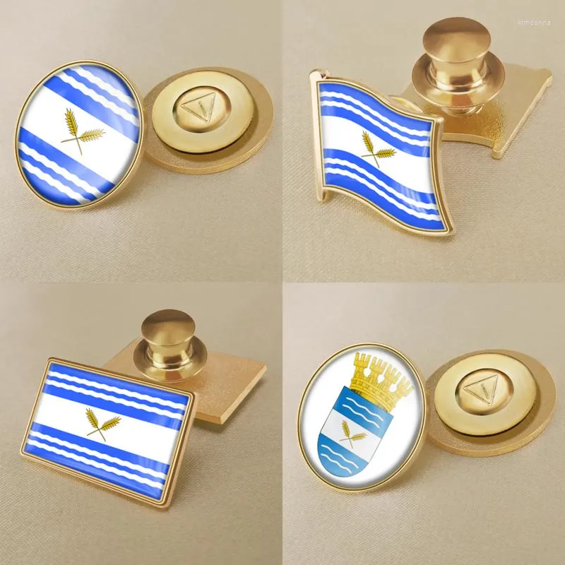 Broscher vapensköld nivån chile flagga lapel stift broschar märken