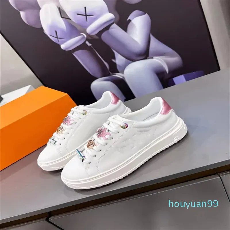 damska projektant butów sportowe buty swobodne podróż moda białe kobiety płaskie buty koronkowe skórzane sneaker Trainers Treners Platform