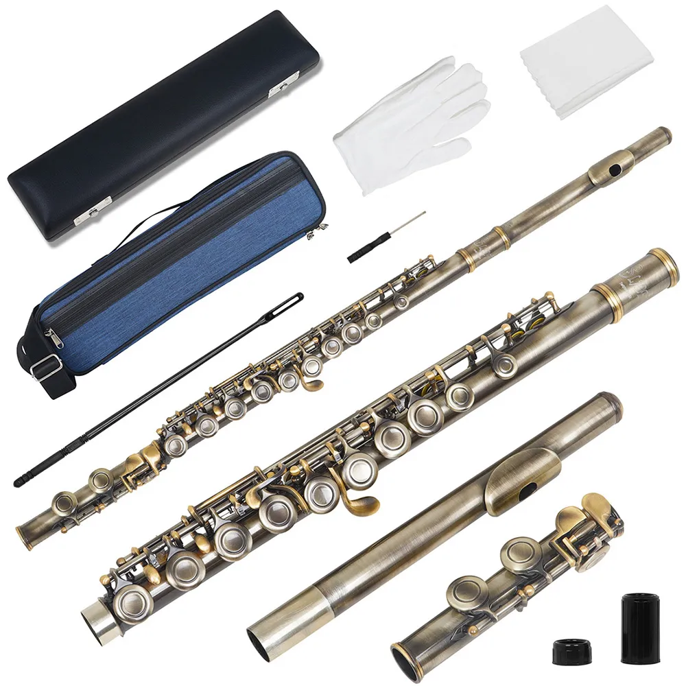 Box Flute Instrument DHgate.com:16-hole closed-hole flute C key professional fife with box ...