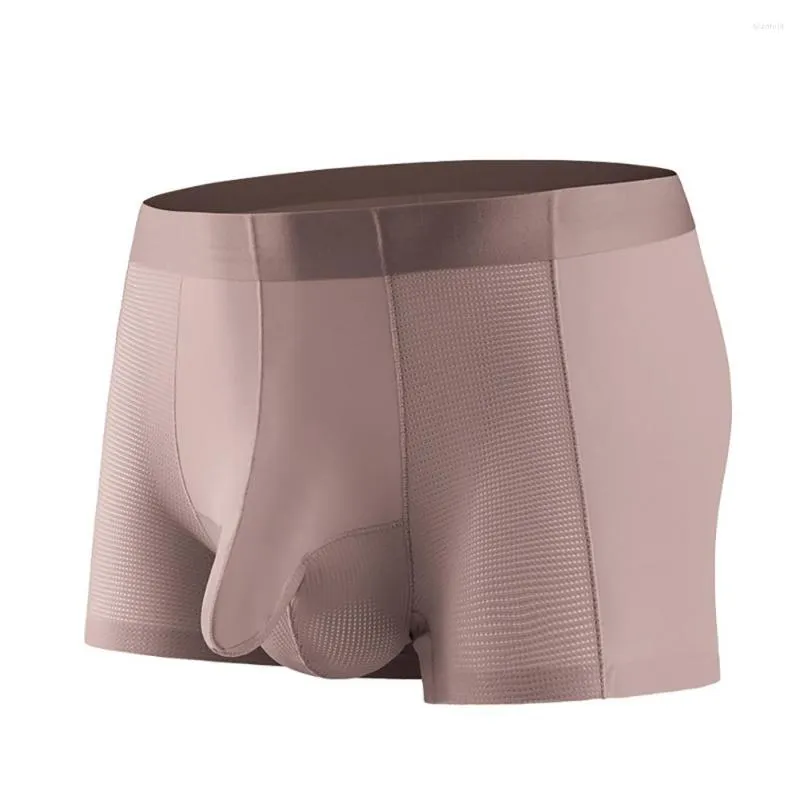 Onderbroek Heren Ondergoed Olifant Kofferbak Boxer Briefs Ijs Zijde Zachte Shorts Slipje Ardennen Pouch Gay Temptatio JJ Mouw Erotische