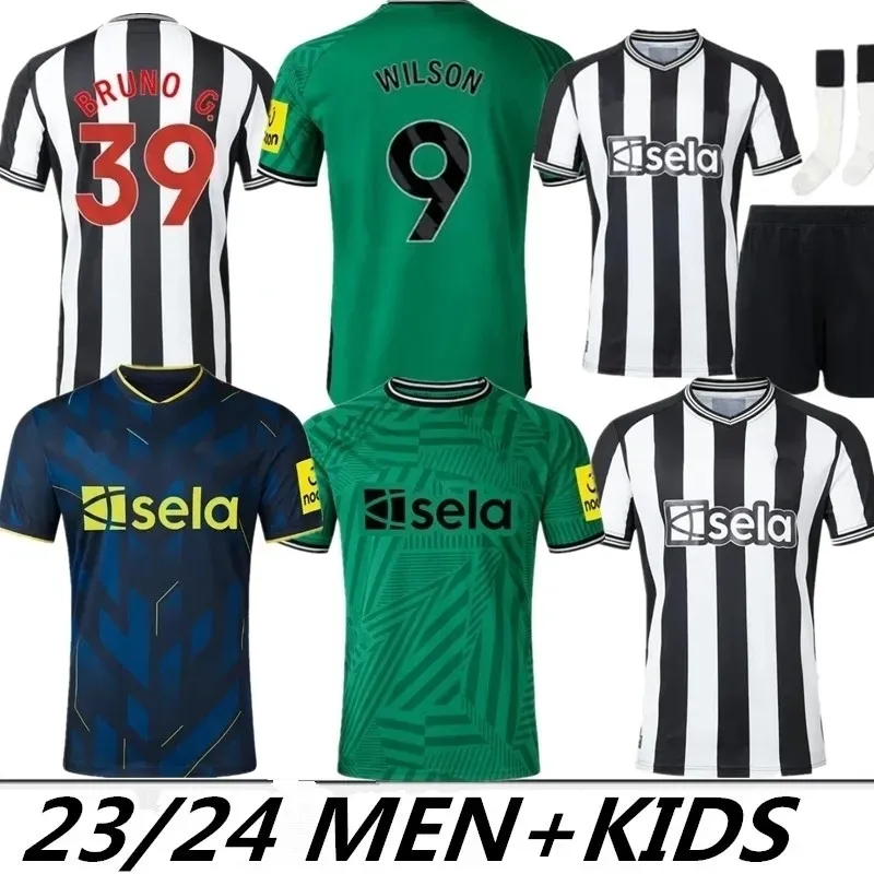 Maglia da calcio NCU 23 24 Jamaal Lascelles Valentino Livramento Jacob Murphy Martin Dubravka Matt Ritchie Lewis Hall Loris Karius Mark Gillespie Nuovo castello Home Away