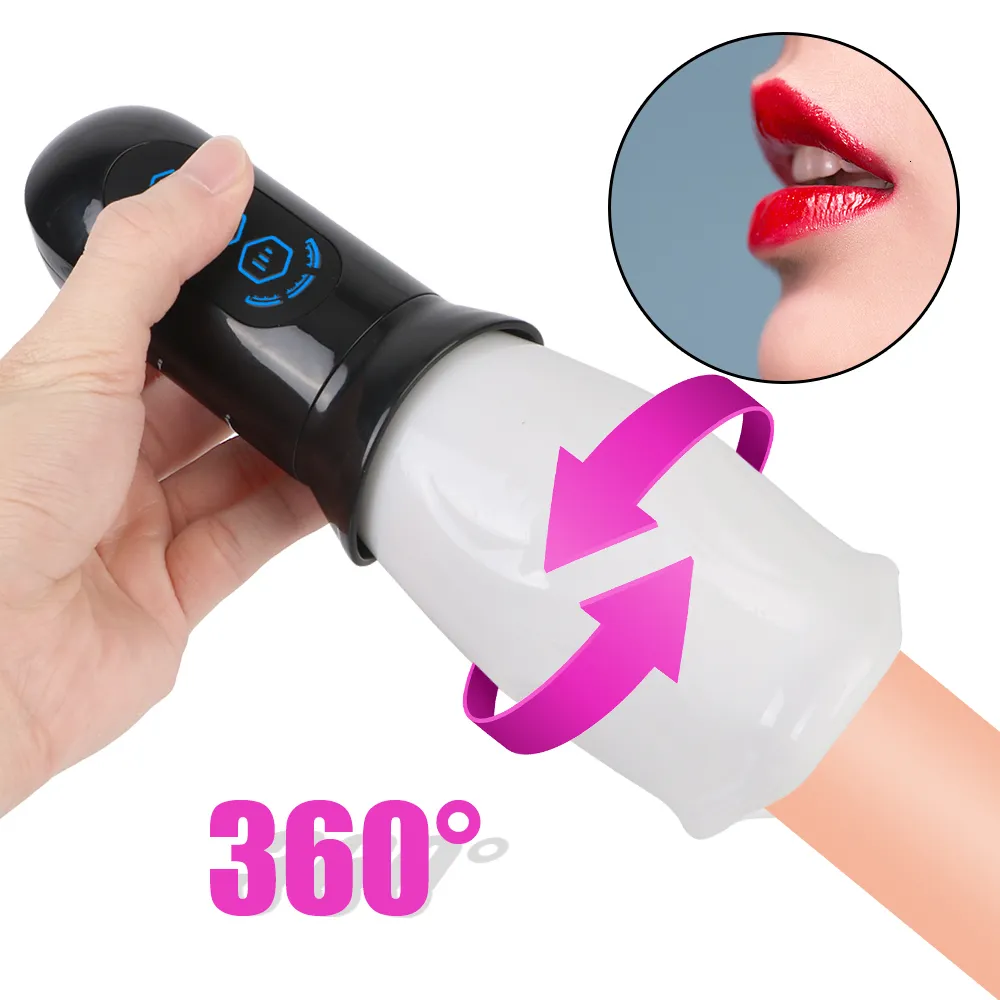 Masturbatoren Männlicher Masturbator Cup Soft Pussy Mouth Oralsexspielzeug für Männer Erwachsene Produkte Ausdauerübung 230925