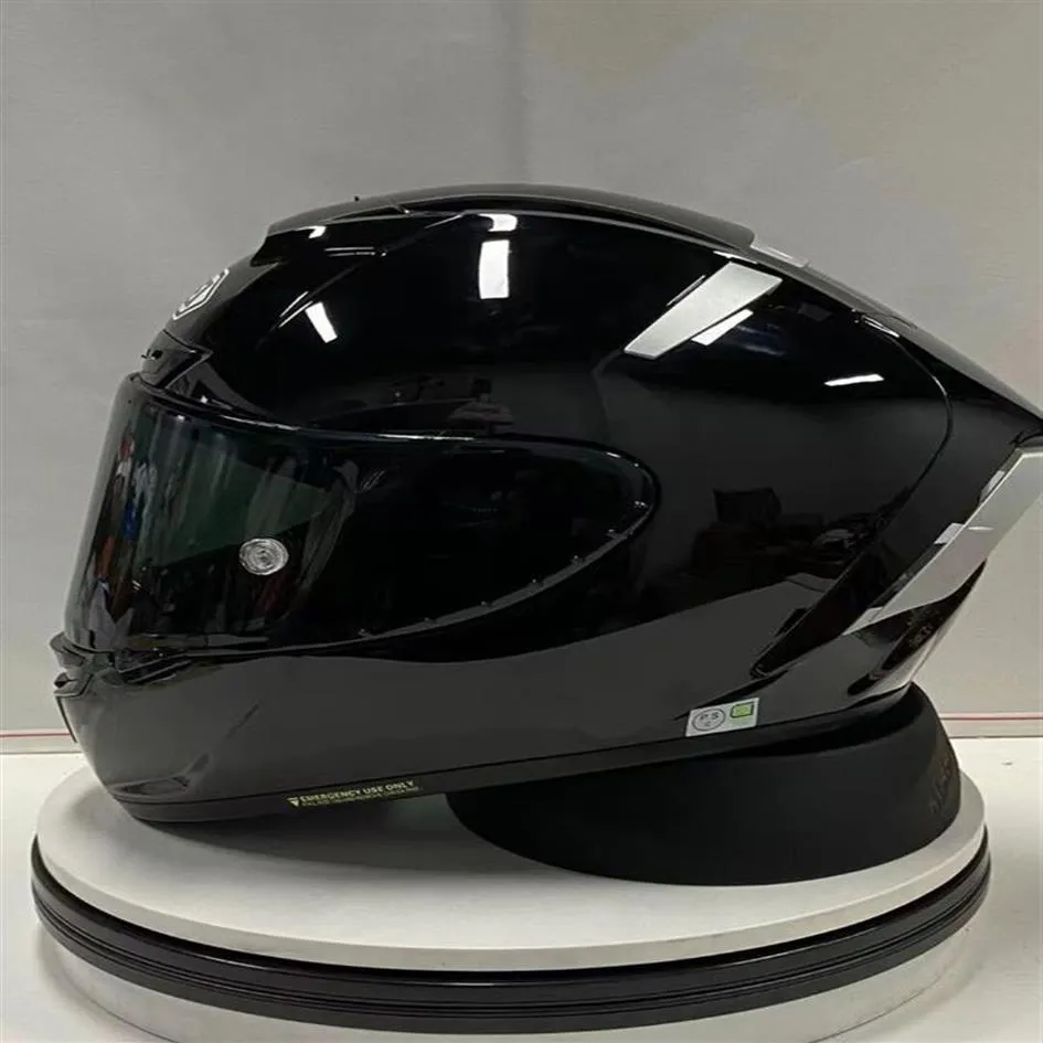 Motorradhelme SHOEI X14 Helm X-Fourteen R1 60th Anniversary Edition Schwarz Full Face Racing Casco De Motocicleta210f