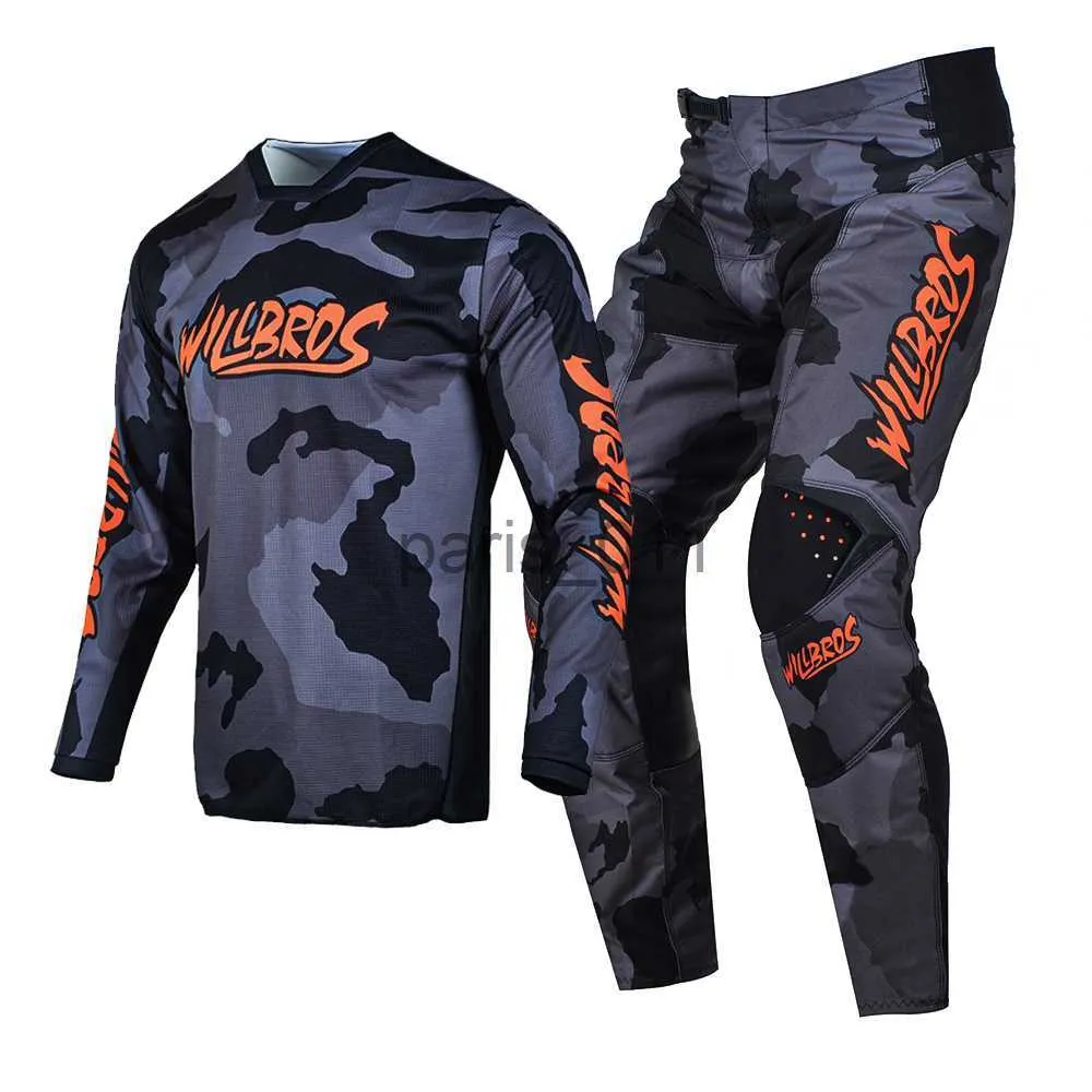 Autres vêtements Willbros Offroad Racing et pantalons Set MX Motocross Dirt Bike Mountain VTT DH SX UTV Enduro Riding Gear Combo x0926