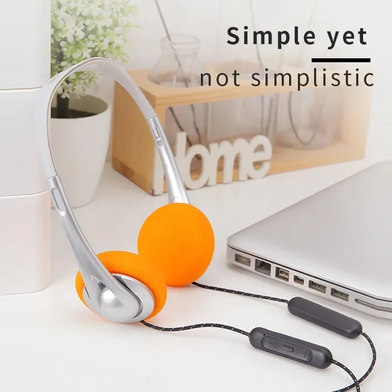 2024 Retro Bluetooth Earbuds with Underwire Light for Music MP3 and Walkman Stylish Wired Headphones for Sports and Fashion