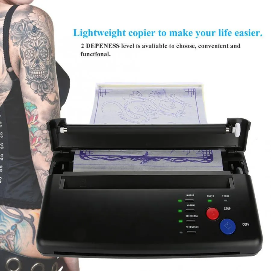 Andere permanente make-upproducten Professionele tattoo-overdrachtmachine Sjabloonpapier Thermische printerhulpmiddelen 230925