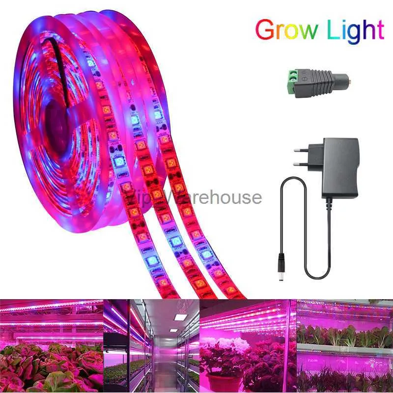 ライト5m 300LEDS LED PHYTOランプフルスペクトルLED GROW LIGHT LIGHT 5050ストリップLED温室用水耕植物YQ230926の栽培ライト