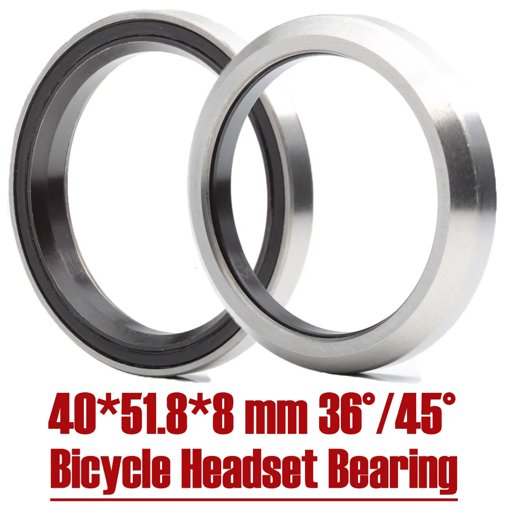 自転車グループセットACB518H8Kロードヘッドセットベアリング518408mm 2 PCS 3645度クロムスチールテーパー上部ACBベアリングセット230925