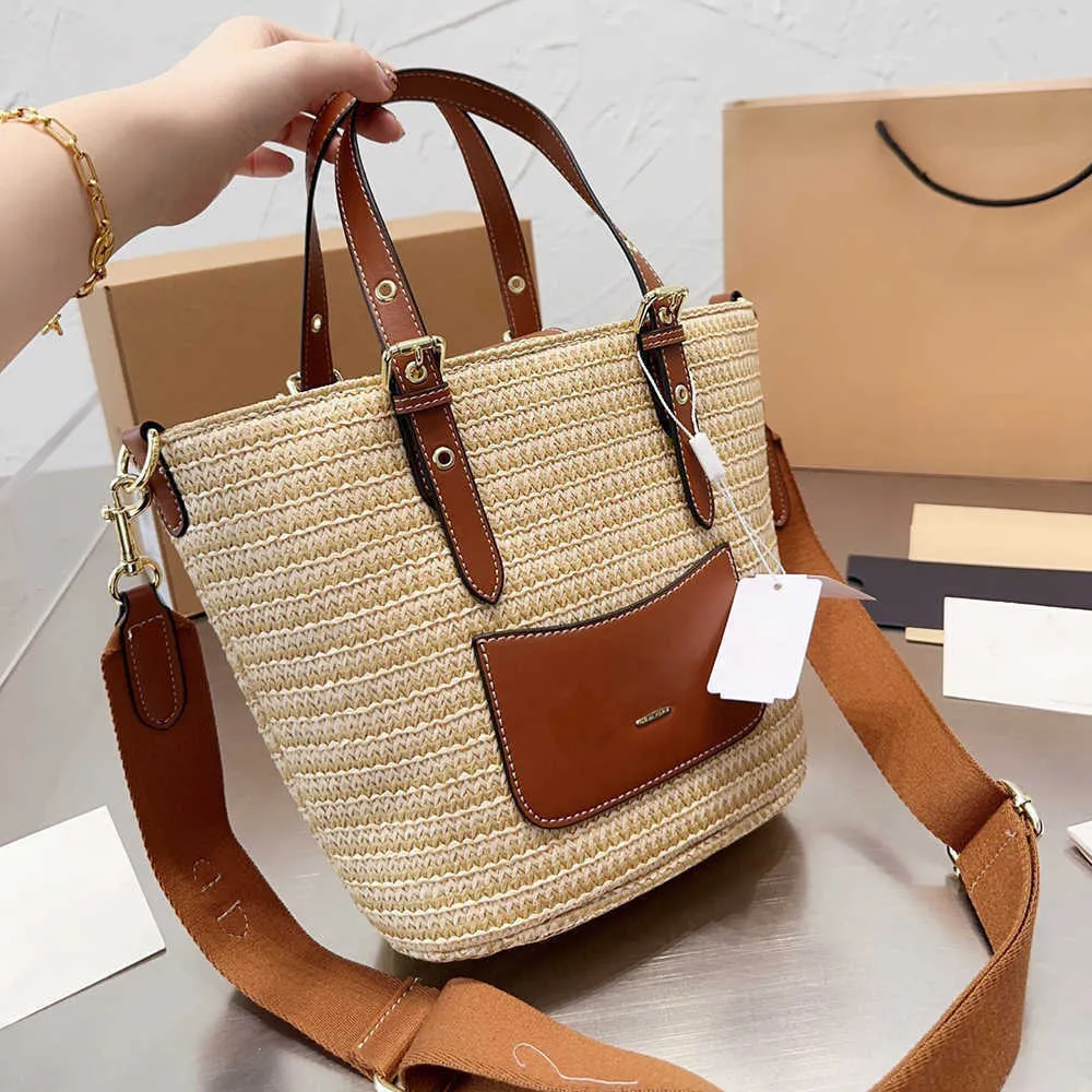 أكياس التسوق المنسوجة C-Letter Bag Bag Summer Totes Women Straw Vegetable Basket Bags Bags Fashion Agest