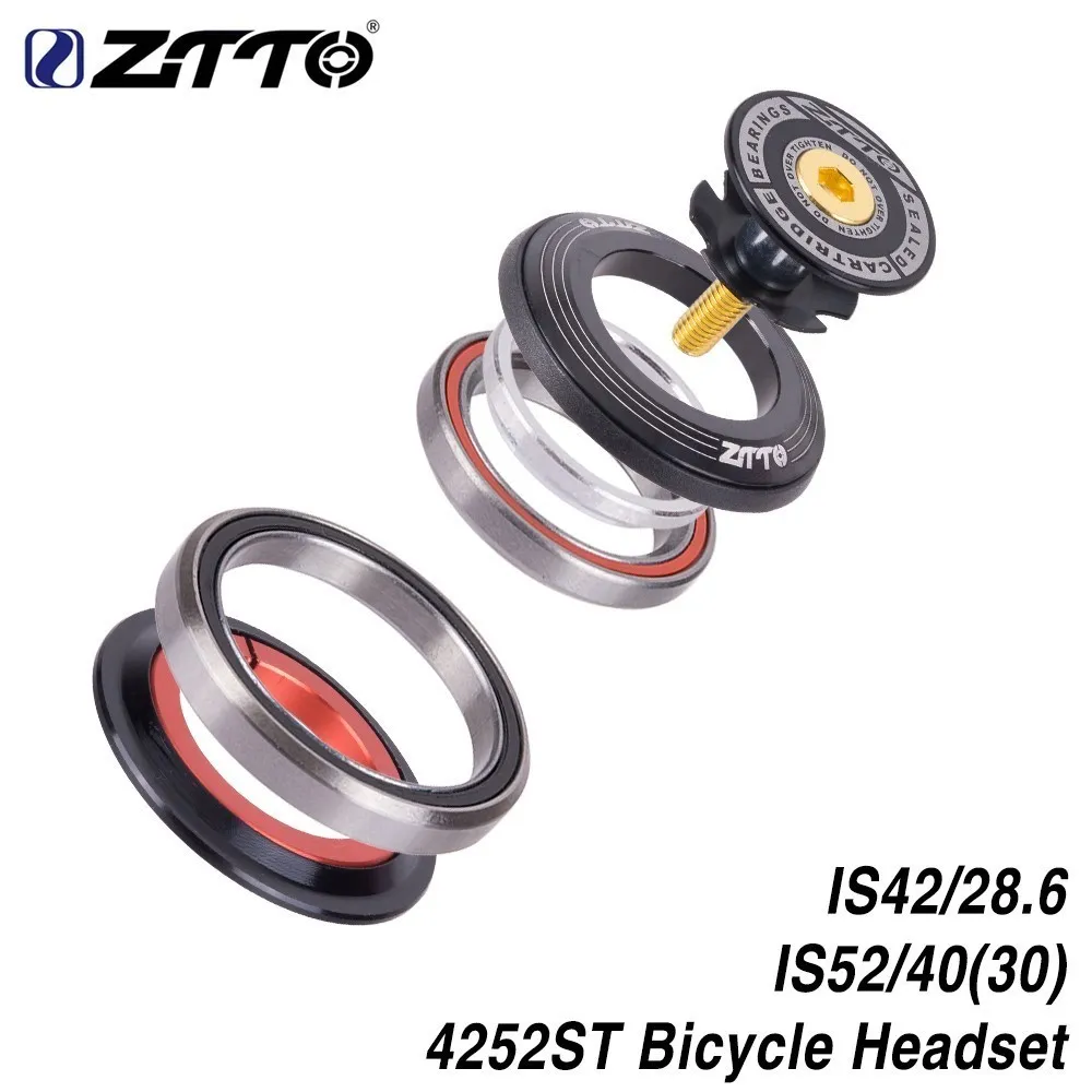 Casques De Velos Ztto Mtb Road Bicycle Headset 42mm 52mm CNC 1 18 1 TUBE TUBE FAUTE CONTRACTION ANGULAIRE INTEGRE CONTACT 4252ST 230925 981 DHgate